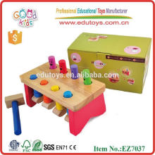 kids wooden pounding set popular pounding bench toys